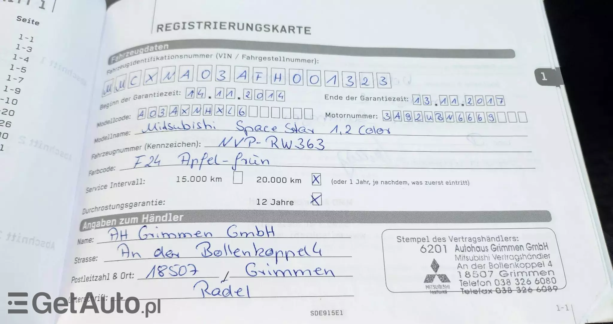 MITSUBISHI Space Star 1.2 Clear Tec Edition+