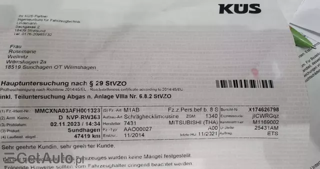 MITSUBISHI Space Star 1.2 Clear Tec Edition+