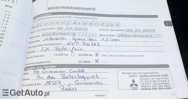 MITSUBISHI Space Star 1.2 Clear Tec Edition+