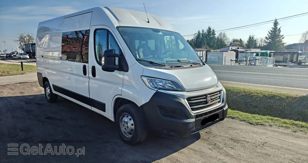FIAT Ducato  Brygadówka 7 osób L3H2 klimatyzacja nawigacja ledy hak kamera cofania DOKA 