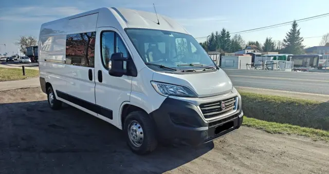 FIAT Ducato  Brygadówka 7 osób L3H2 klimatyzacja nawigacja ledy hak kamera cofania DOKA 