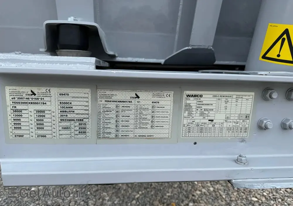 STAS Naczepa Wywrotka Aluminiowa STAS S300CX / 45m3 