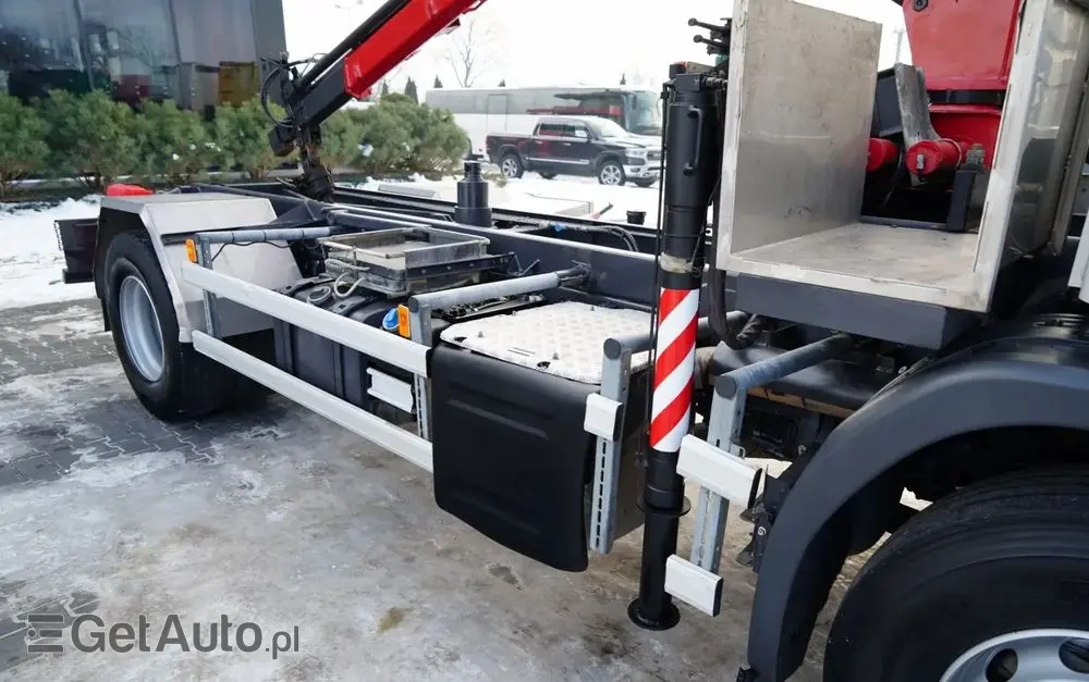 SCANIA P 250 / 4X2 / SIŁOWNIK DO WYWROTU /  + HDS HMF 635 K2 /  / MAX WYSÓW 7 M / STEROWANIE RADIOWE / ROTATOR /  EURO 6 