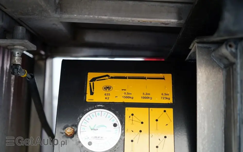 SCANIA P 250 / 4X2 / SIŁOWNIK DO WYWROTU /  + HDS HMF 635 K2 /  / MAX WYSÓW 7 M / STEROWANIE RADIOWE / ROTATOR /  EURO 6 