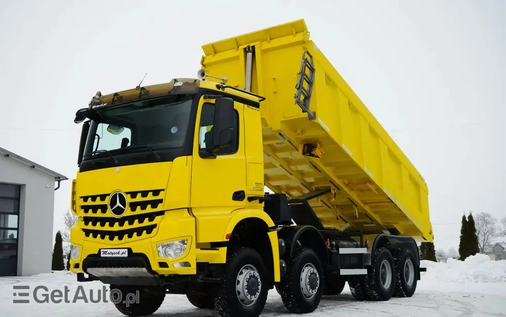 MERCEDES-BENZ AROCS 4151 / 8X8 / WYWROTKA TYLNOZSYPOWA / HYDROKLAPA / 6 M / AUTOMAT / EURO 6 