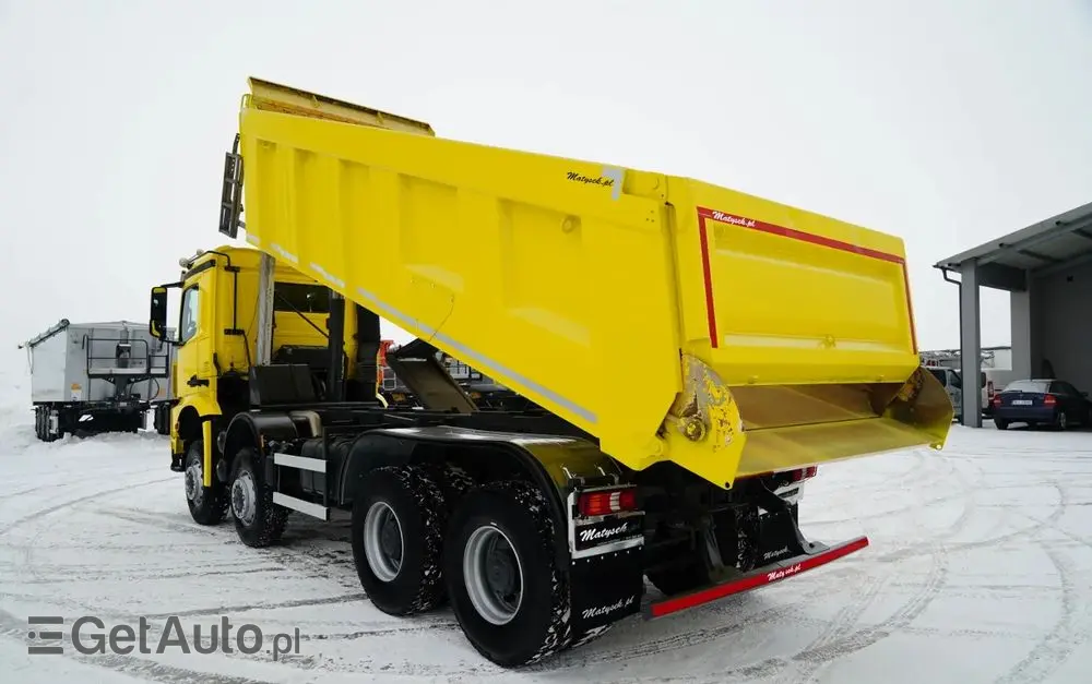 MERCEDES-BENZ AROCS 4151 / 8X8 / WYWROTKA TYLNOZSYPOWA / HYDROKLAPA / 6 M / AUTOMAT / EURO 6 