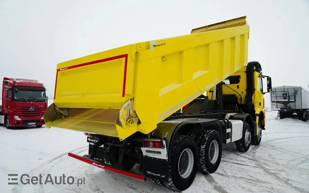 MERCEDES-BENZ AROCS 4151 / 8X8 / WYWROTKA TYLNOZSYPOWA / HYDROKLAPA / 6 M / AUTOMAT / EURO 6 