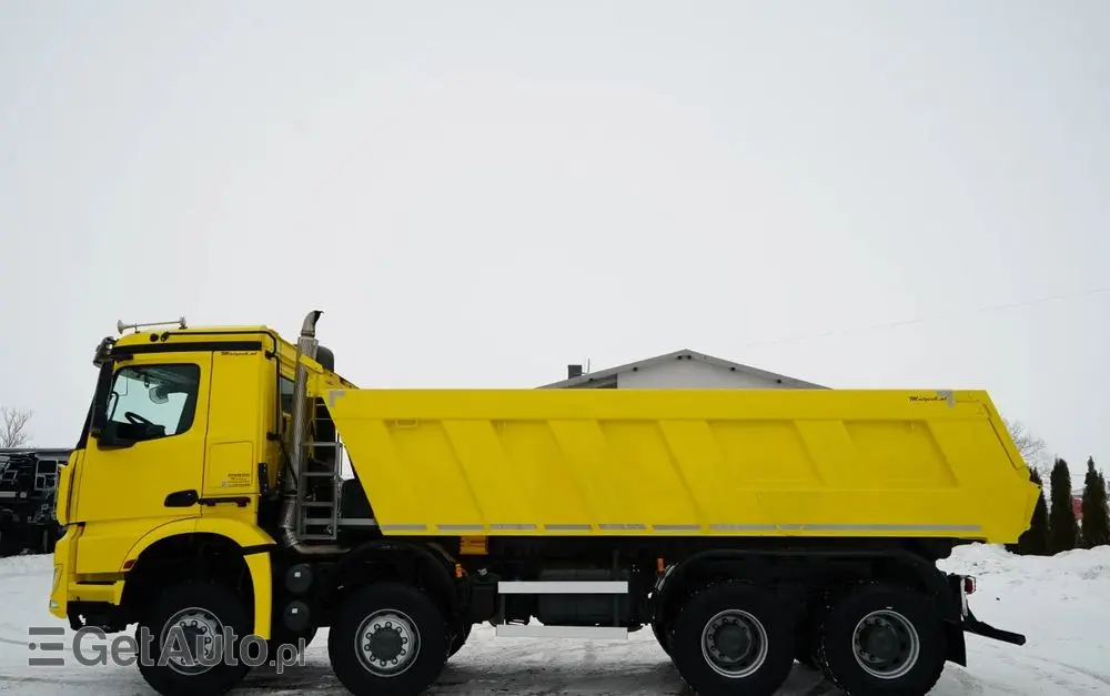 MERCEDES-BENZ AROCS 4151 / 8X8 / WYWROTKA TYLNOZSYPOWA / HYDROKLAPA / 6 M / AUTOMAT / EURO 6 