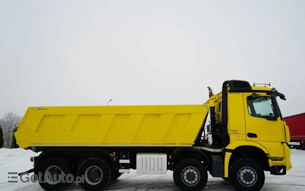 MERCEDES-BENZ AROCS 4151 / 8X8 / WYWROTKA TYLNOZSYPOWA / HYDROKLAPA / 6 M / AUTOMAT / EURO 6 