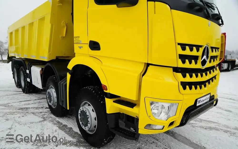 MERCEDES-BENZ AROCS 4151 / 8X8 / WYWROTKA TYLNOZSYPOWA / HYDROKLAPA / 6 M / AUTOMAT / EURO 6 