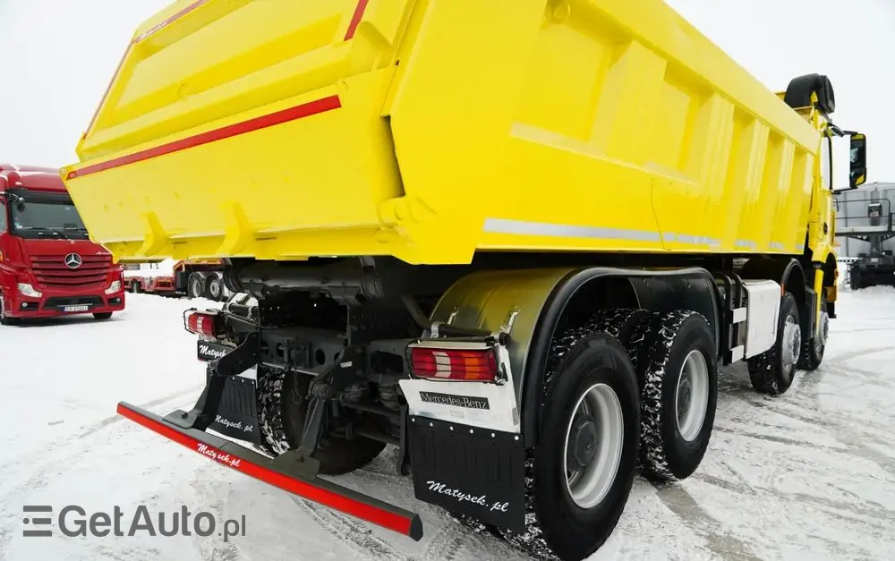 MERCEDES-BENZ AROCS 4151 / 8X8 / WYWROTKA TYLNOZSYPOWA / HYDROKLAPA / 6 M / AUTOMAT / EURO 6 