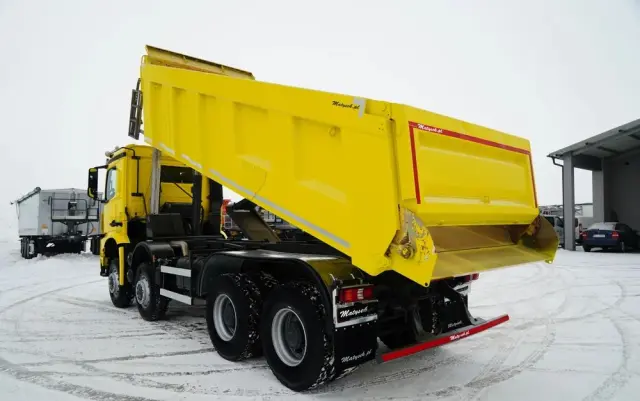 MERCEDES-BENZ AROCS 4151 / 8X8 / WYWROTKA TYLNOZSYPOWA / HYDROKLAPA / 6 M / AUTOMAT / EURO 6 