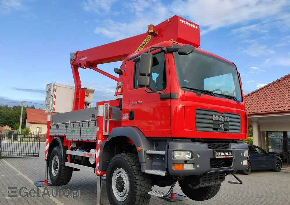 MAN TGM 18.280 4x4 Zwyżka Bison Palfinger TKA 28 Podnośnik Koszowy 