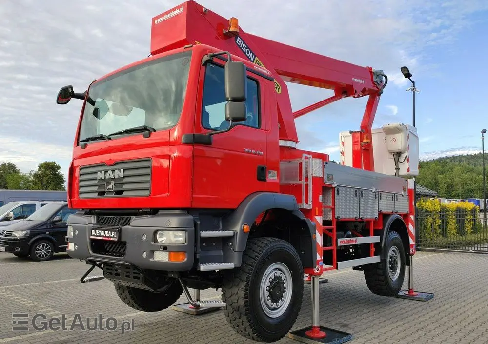 MAN TGM 18.280 4x4 Zwyżka Bison Palfinger TKA 28 Podnośnik Koszowy 