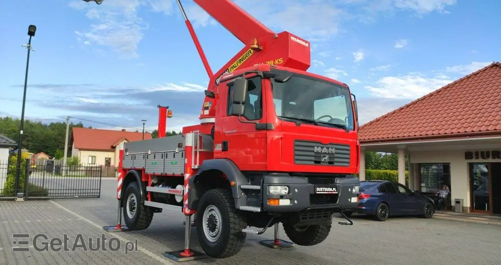MAN TGM 18.280 4x4 Zwyżka Bison Palfinger TKA 28 Podnośnik Koszowy 