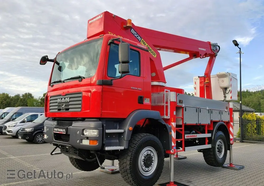 MAN TGM 18.280 4x4 Zwyżka Bison Palfinger TKA 28 Podnośnik Koszowy 