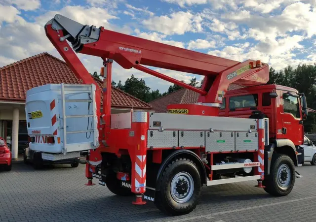 MAN TGM 18.280 4x4 Zwyżka Bison Palfinger TKA 28 Podnośnik Koszowy 