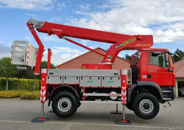 MAN TGM 18.280 4x4 Zwyżka Bison Palfinger TKA 28 Podnośnik Koszowy 