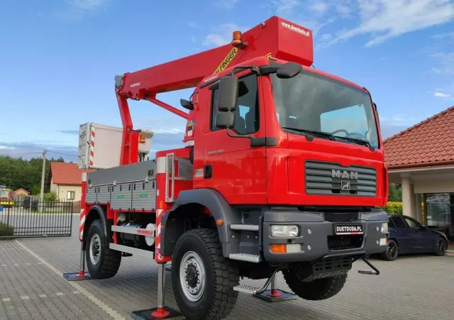 MAN TGM 18.280 4x4 Zwyżka Bison Palfinger TKA 28 Podnośnik Koszowy 
