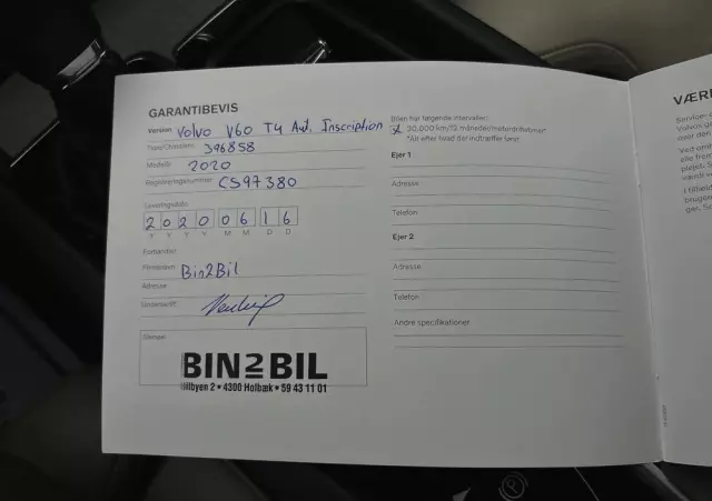 VOLVO V60 T4 Inscription