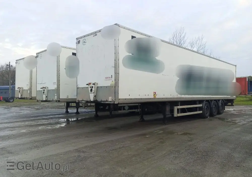 FRUEHAUF TRAILER/FURGON/KONTENER -IGEALNY TEŻ NA MAGAZYN/MOCNA PODŁOGA -FRANCJA 