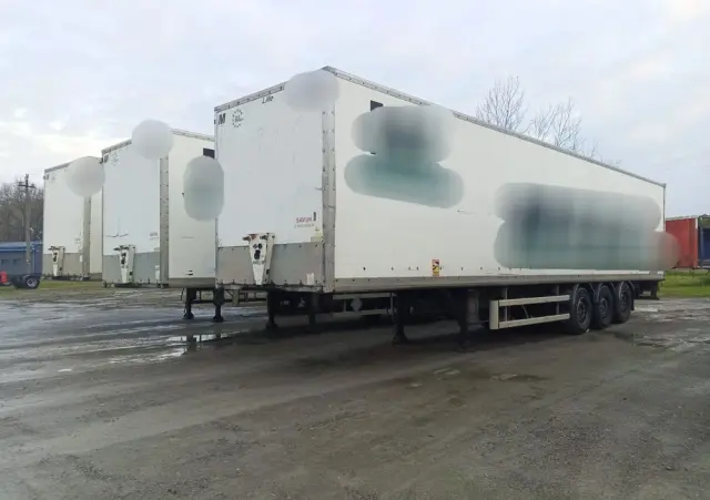 FRUEHAUF TRAILER/FURGON/KONTENER -IGEALNY TEŻ NA MAGAZYN/MOCNA PODŁOGA -FRANCJA 