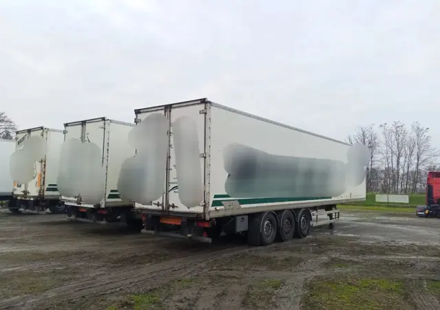 FRUEHAUF TRAILER/FURGON/KONTENER -IGEALNY TEŻ NA MAGAZYN/MOCNA PODŁOGA -FRANCJA 