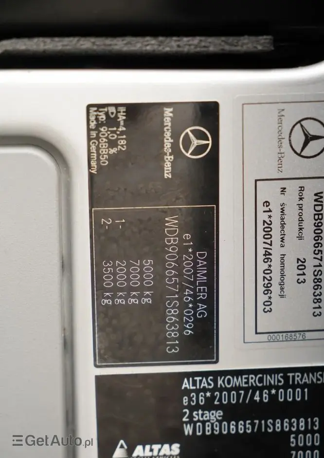 MERCEDES-BENZ / SPRINTER 516  /  SPROWADZONY /  KLIMA  / 