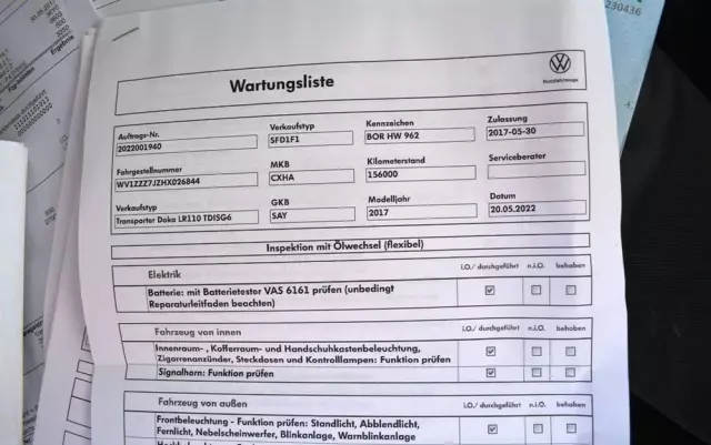 VOLKSWAGEN TRANSPORTER T6 DOKA 