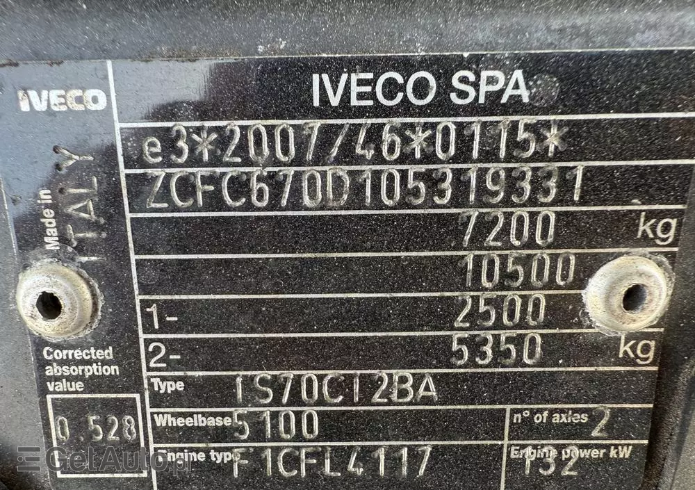 IVECO Daily 72-180/Automat Hi-Matic/Aktywny tempomat/Full LED/kontener 15 epalet/winda 1000kg/poduszki fabryczne/kamera cofania 