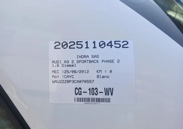 AUDI A3 Sportback 1.6 TDI DPF Ambiente