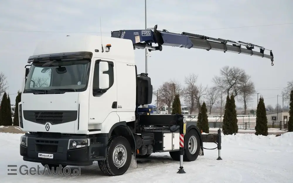 RENAULT PREMIUM LANDER 460 DXI / 4x2 / HDS FASSI F275A 2.6 / WYSIEG 17 m  / STEROWANIE RADIOWE 
