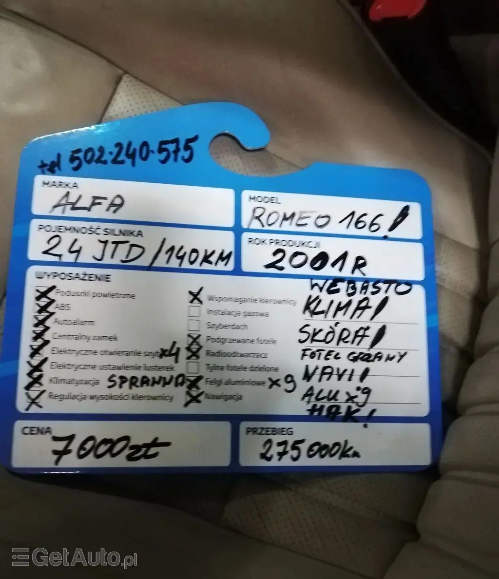 ALFA ROMEO 166 
