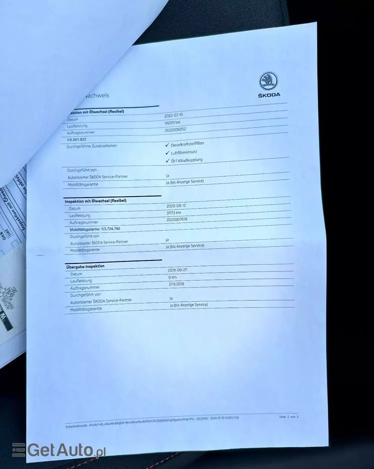 SKODA Octavia 2.0 TDI 4x4 DSG RS