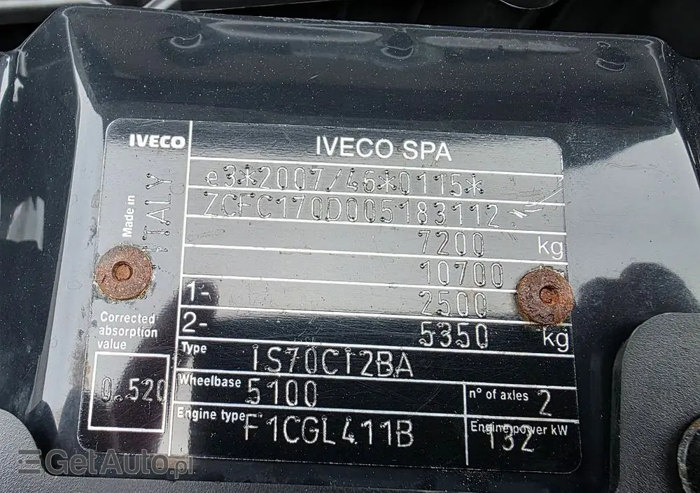 IVECO DAILY 3.0 72C18 15 PALET KONTENER WINDA 