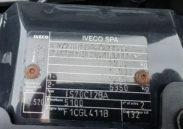 IVECO DAILY 3.0 72C18 15 PALET KONTENER WINDA 