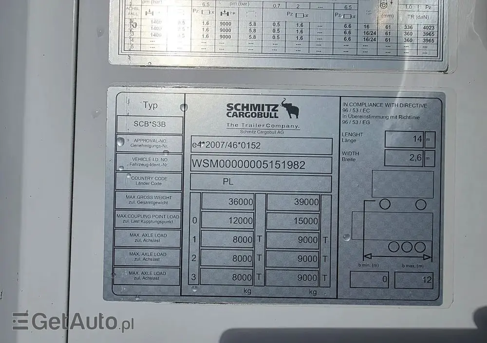 SCHMITZ CARGOBULL CHŁODNIA THERMO KING  / ŚCIANA 7 CM / 