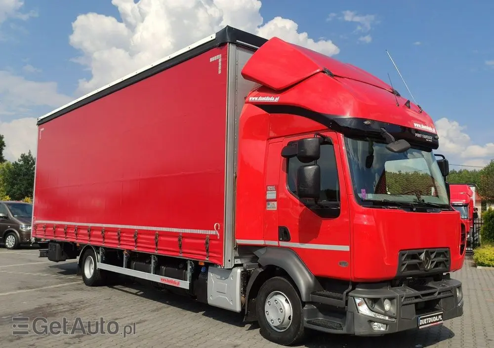 RENAULT D12.240 E6 Firana Tył Drzwi  Dach Zsuwany Długa 830cm 