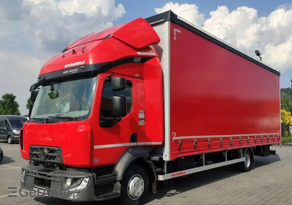 RENAULT D12.240 E6 Firana Tył Drzwi  Dach Zsuwany Długa 830cm 