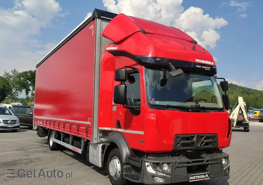 RENAULT D12.240 E6 Firana Tył Drzwi  Dach Zsuwany Długa 830cm 