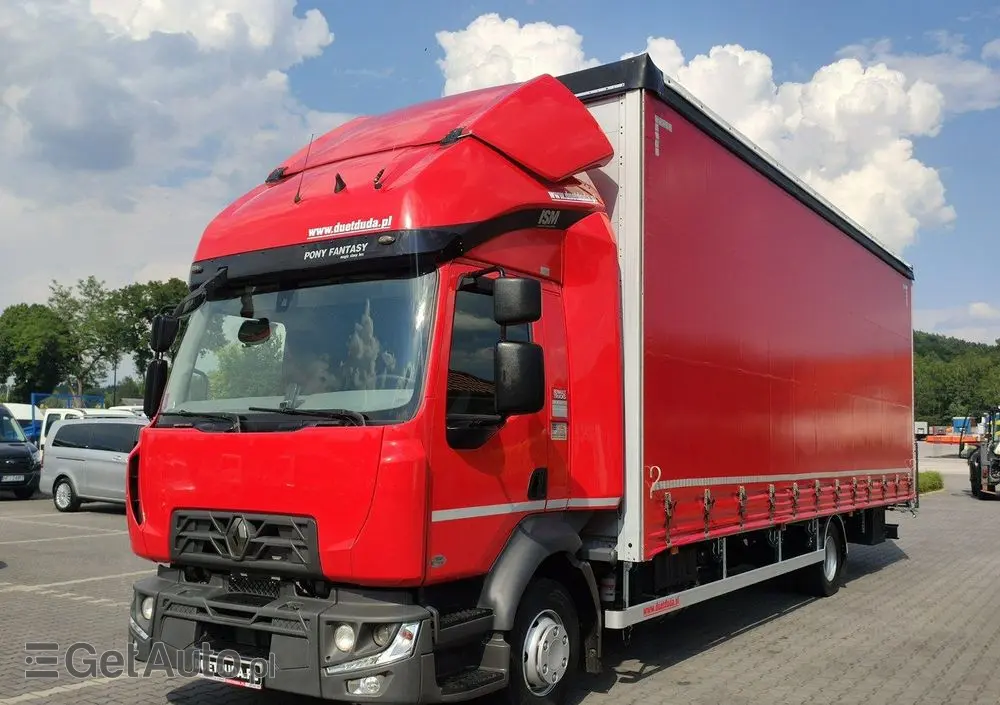 RENAULT D12.240 E6 Firana Tył Drzwi  Dach Zsuwany Długa 830cm 