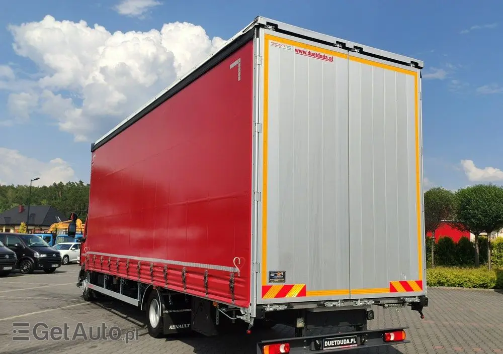 RENAULT D12.240 E6 Firana Tył Drzwi  Dach Zsuwany Długa 830cm 