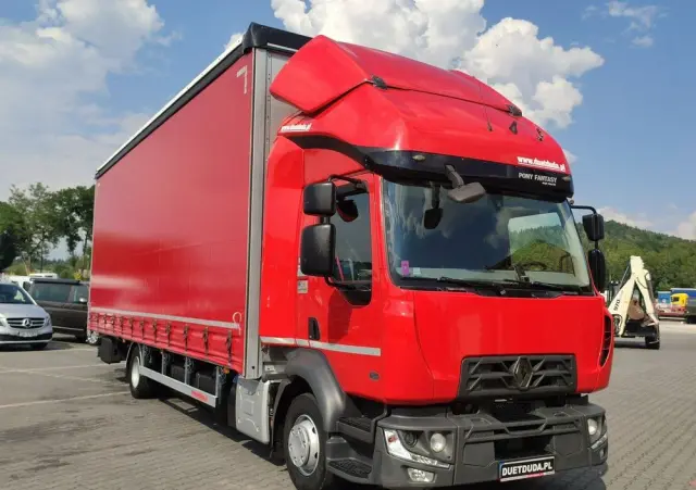 RENAULT D12.240 E6 Firana Tył Drzwi  Dach Zsuwany Długa 830cm 