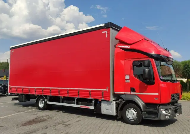 RENAULT D12.240 E6 Firana Tył Drzwi  Dach Zsuwany Długa 830cm 