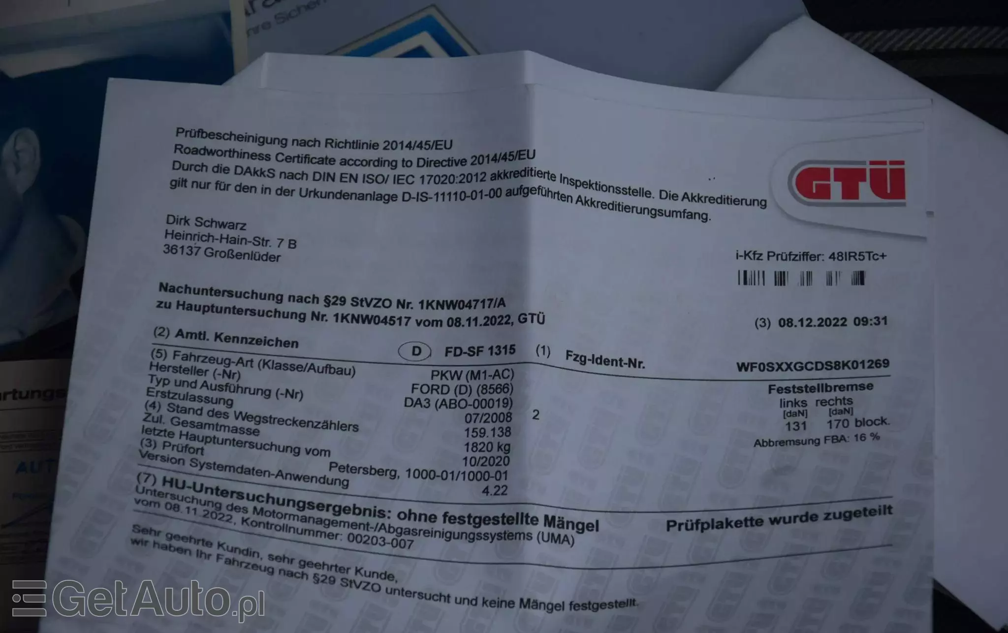 FORD Focus 1.6 16V Ambiente