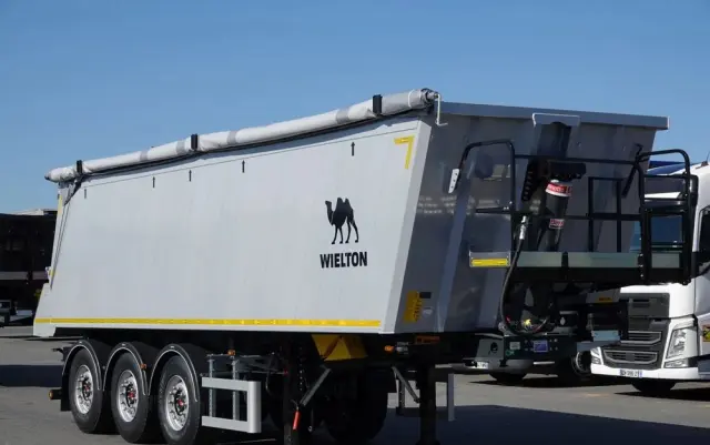 WIELTON WYWROTKA ALUMINIOWA 36 M3 / KLAPA / FABRYCZNIE NOWA 2025 ROK / PODŁOGA 7MM / OŚ PODNOSZONA / DOSTĘPNA OD RĘKI 