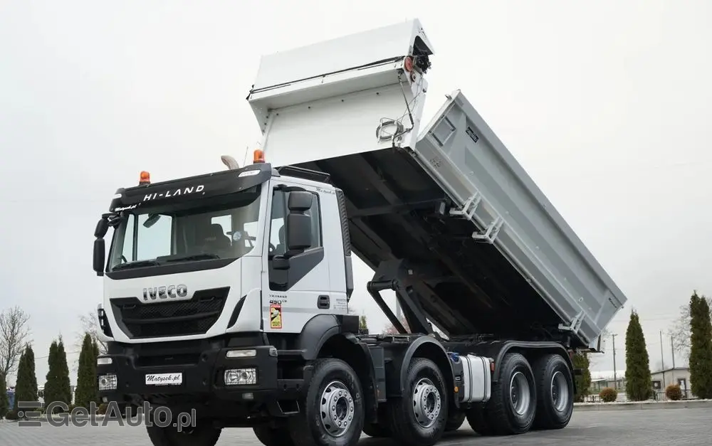 IVECO TRAKKER 450 / 8x4 / WYWROTKA / HYDROBURTA / BORDMATIC / EURO 6 / 