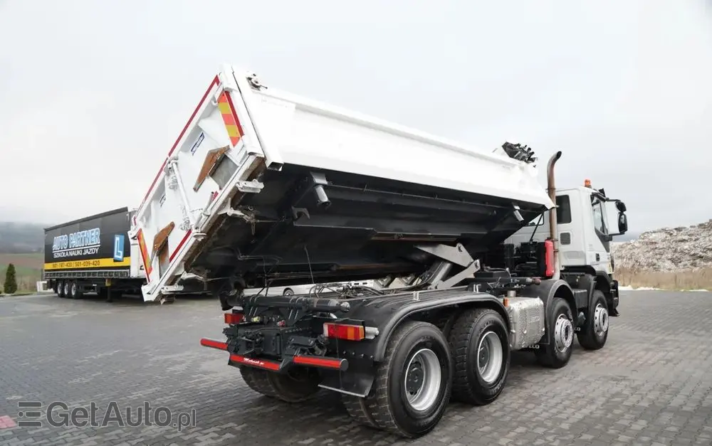IVECO TRAKKER 450 / 8x4 / WYWROTKA / HYDROBURTA / BORDMATIC / EURO 6 / 