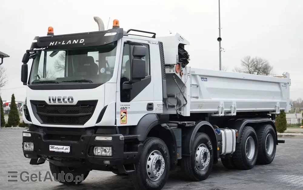 IVECO TRAKKER 450 / 8x4 / WYWROTKA / HYDROBURTA / BORDMATIC / EURO 6 / 