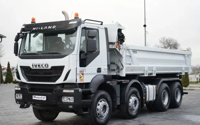 IVECO TRAKKER 450 / 8x4 / WYWROTKA / HYDROBURTA / BORDMATIC / EURO 6 / 